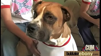 Hot ebony gangbang fun interracial 14