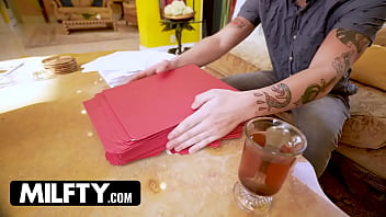 Strict milf boss fucks the new intern to improve his performance milfty