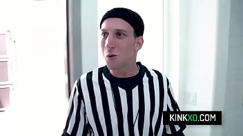 Soccer teen bffs fuck with pervy neighbor just to their debt