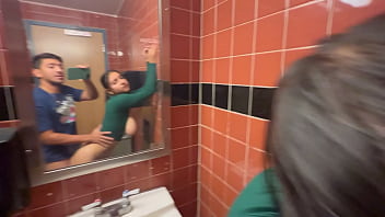 Grocery Store Bathroom Fuck Risky Sex With Busty Hailey Rose thumbnail
