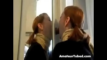 Red deepthroat sucking dick very hard after the hole