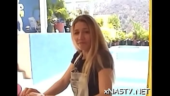 Sex starved woman camille engulfs pecker