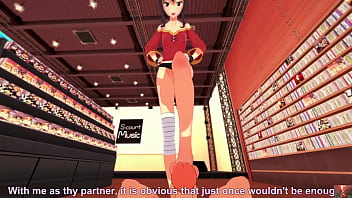 Megumin cosplayer’s intimate exploration begins