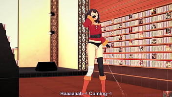 Megumin cosplayer’s intimate exploration begins