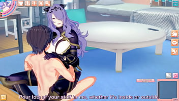 Fucking a purple haired female knight