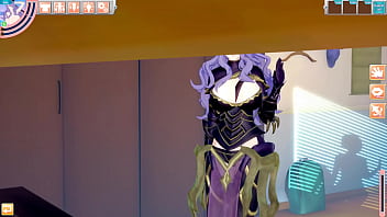 Fucking a purple haired female knight