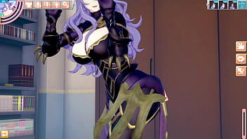 Fucking a purple haired female knight