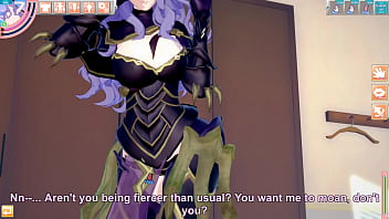 Fucking a purple haired female knight