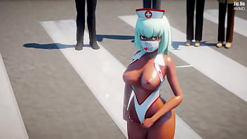 Hentai naked girl dancing