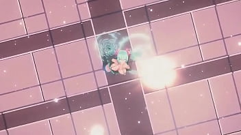 Miku moves her body for her fans