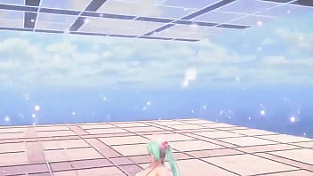 Miku moves her body for her fans