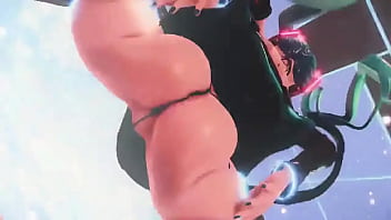 Miku moves her body for her fans