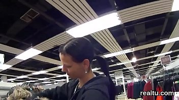 Attractive czech kitten is seduced in the mall and shagged in pov