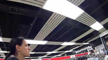 Attractive czech kitten is seduced in the mall and shagged in pov