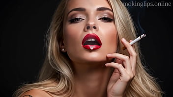 Smoke Fetish Smoking Girl Red Lipstick Ai Movie thumbnail