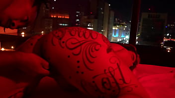 Wax play and big black cock for alternative girl