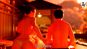 Mature woman shares deep passion with young man 3d animation origional story scene