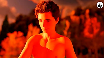 Mature woman shares deep passion with young man 3d animation origional story scene