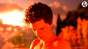 Mature woman shares deep passion with young man 3d animation origional story scene