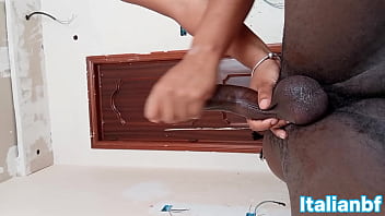 Latina bounces her ass on a big black cock