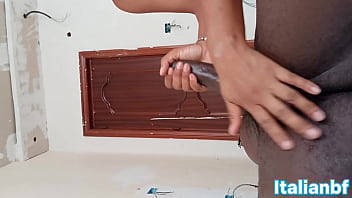 Latina bounces her ass on a big black cock