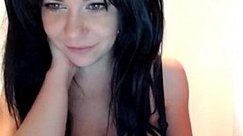 Black haired c cupped cam girl
