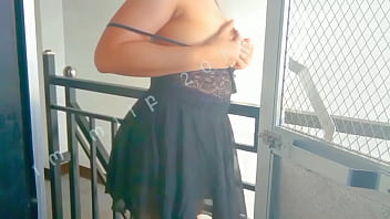 Outside making scene