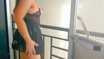 Outside making scene