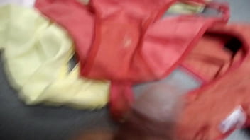 Big cumshots in the used panties of a beautiful stepmother she always finds them bathed in milk