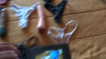 Big cumshots in the used panties of a beautiful stepmother she always finds them bathed in milk