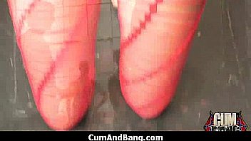 Black girl sucks many white cocks in redneck group 21