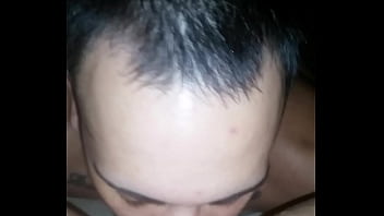 Wife gets my cum on chest