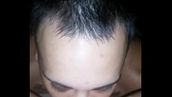 Wife gets my cum on chest