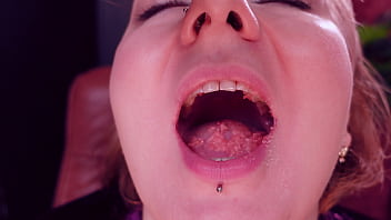 Popping candy teeth fetish and medical gloves arya grander