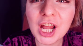 Popping candy teeth fetish and medical gloves arya grander