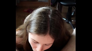 Looking in your eyes while sucking your dick and balls until you cum in my mouth