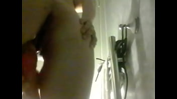 Me putting a dildo up my ass