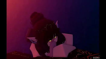 Goblin chick sucks dick