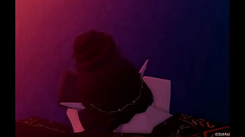 Goblin chick sucks dick