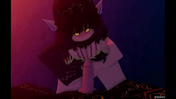 Goblin chick sucks dick