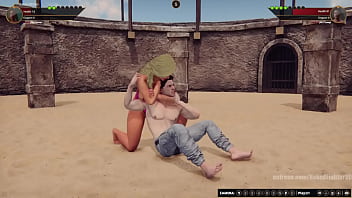 Bambi vs gigi nf3d mixed kinky combat arena