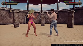 Bambi vs gigi nf3d mixed kinky combat arena