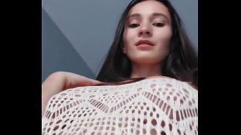 What's hiding under this dress #asian #nude #naked #nobraday