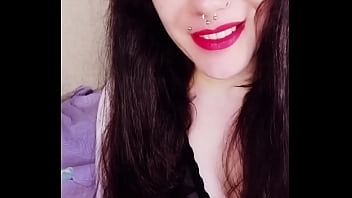 Backstage of a hot brunette