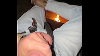 Couple getting freaky out in the woods