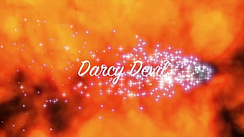 Darcy hard anal fuck glass dildo cum on tits