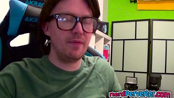 Blonde beauty in pov