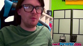 Blonde beauty in pov