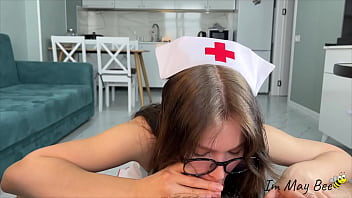 Emergency nurse call a life saving blowjob