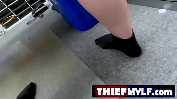 Security officer wrex oliver brings a suspicious lady olive glass with what appeared to be her bb in a stroller to the back room for some questioning Security officer wrex oliver brings a suspicious lady olive glass with what appeared to be her bb in a stroller to the back room for some questioning